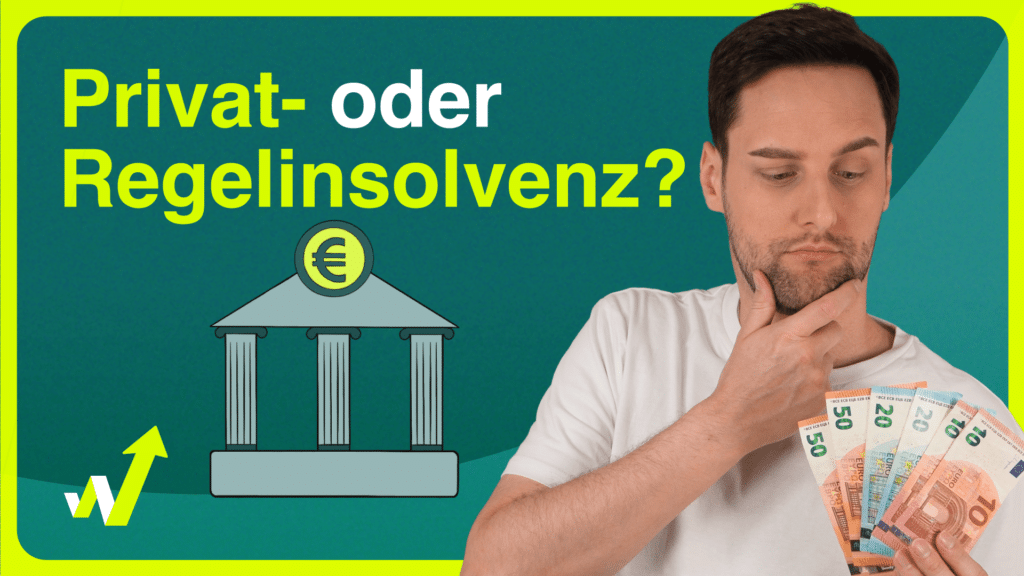 Unterschiede und Ablauf der Regel- und Privatinsolvenz im Video erklärt